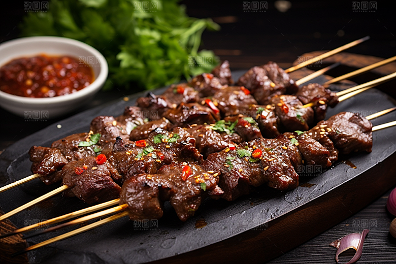BBQ烧烤聚餐火辣摄影图
