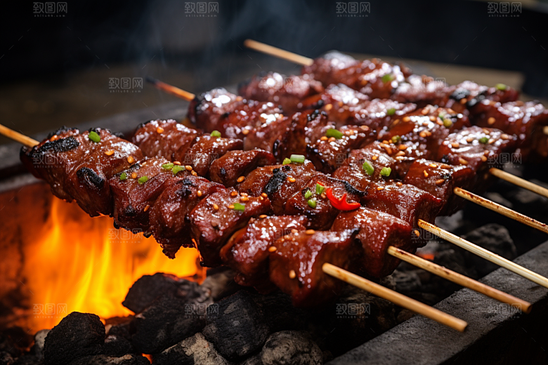 BBQ烧烤火辣高清摄影图
