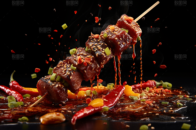 BBQ烧烤聚会美味摄影图