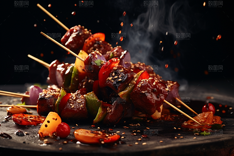 BBQ烧烤高清肉类摄影图