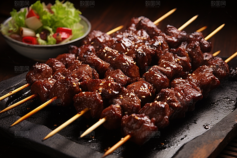 BBQ烧烤美味肉类摄影图
