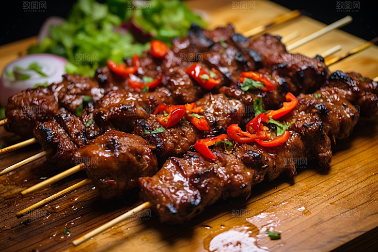 BBQ烧烤美食广告摄影图