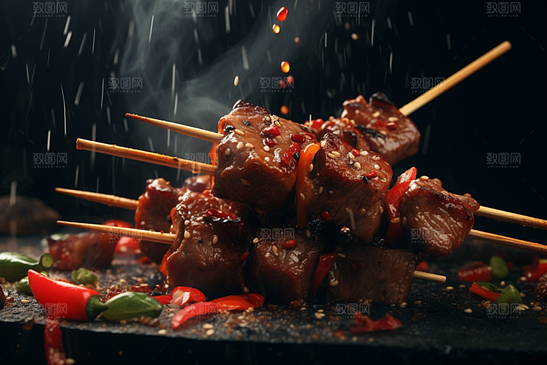 BBQ烧烤高清火热摄影图