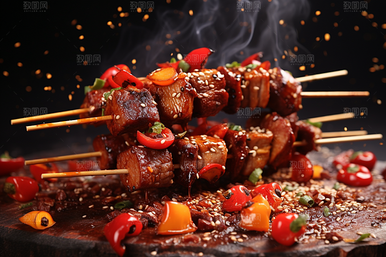 BBQ烧烤火热高清摄影图