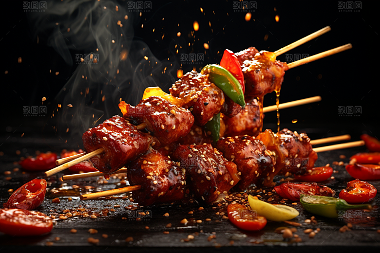 BBQ烧烤美食高清摄影图