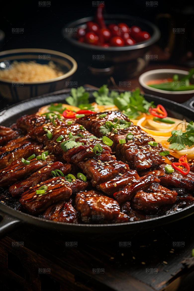 BBQ烧烤高清烤串摄影图