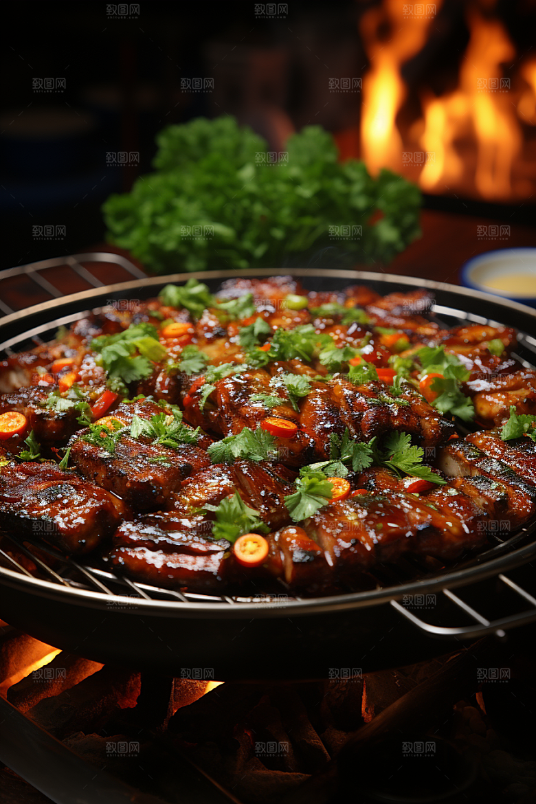 BBQ烧烤美食高清摄影图