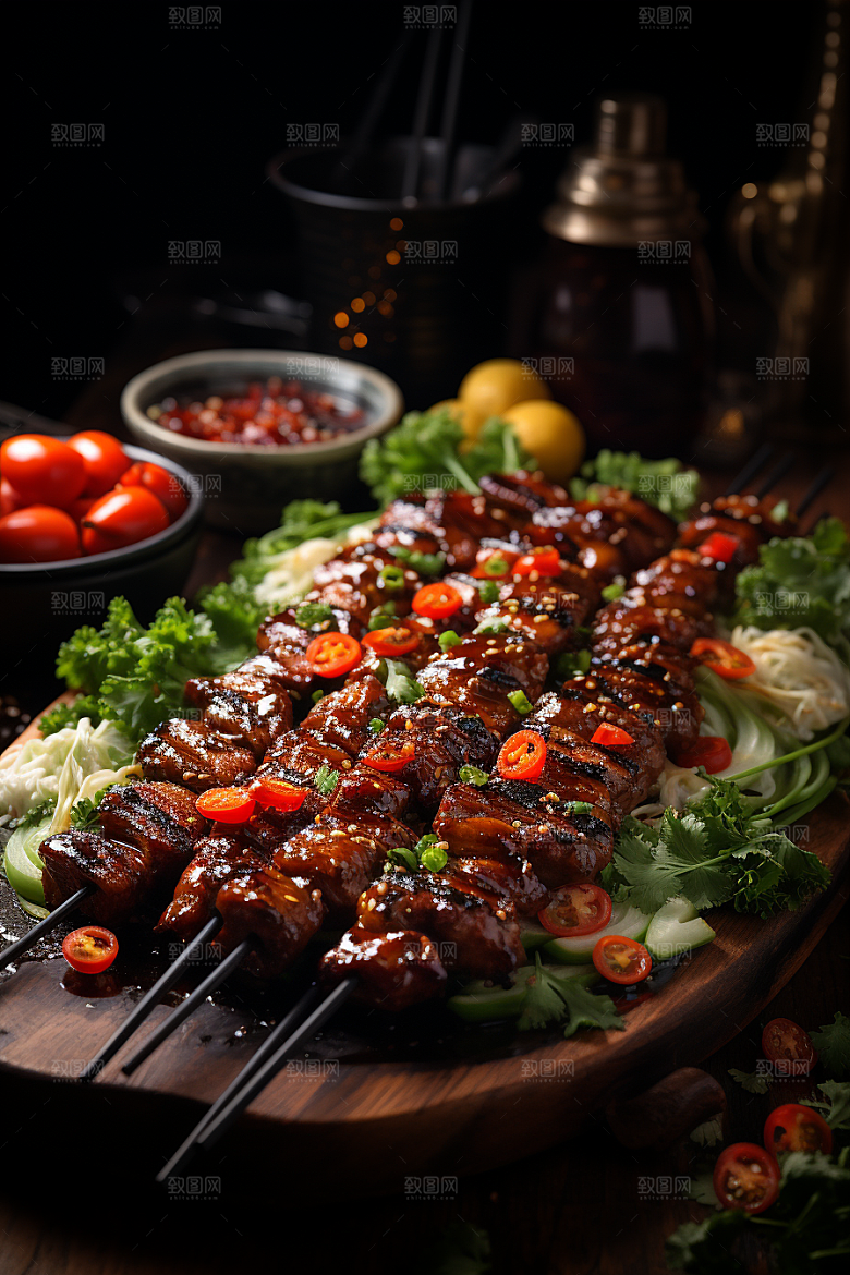 BBQ烧烤火辣聚会摄影图