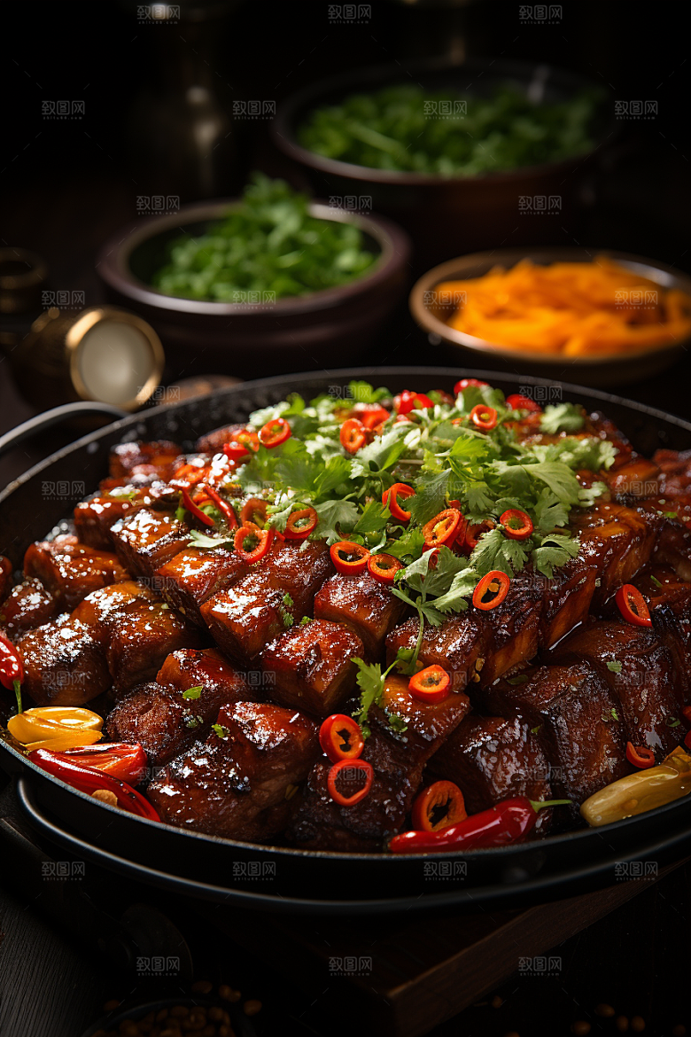 BBQ烧烤火热聚餐摄影图