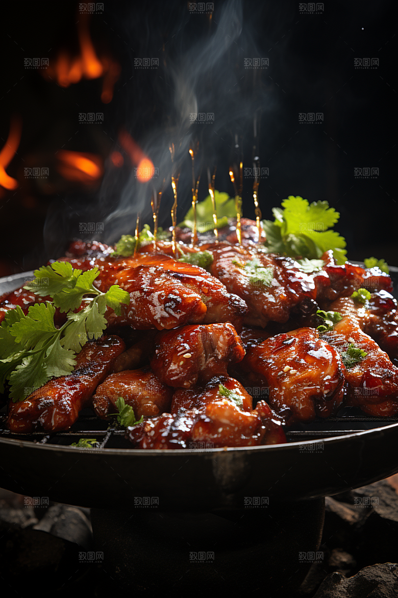 BBQ烧烤聚会火辣摄影图