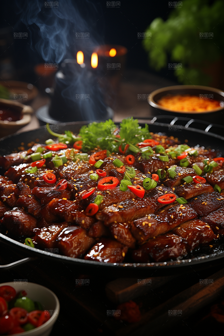 BBQ烧烤广告烤串摄影图