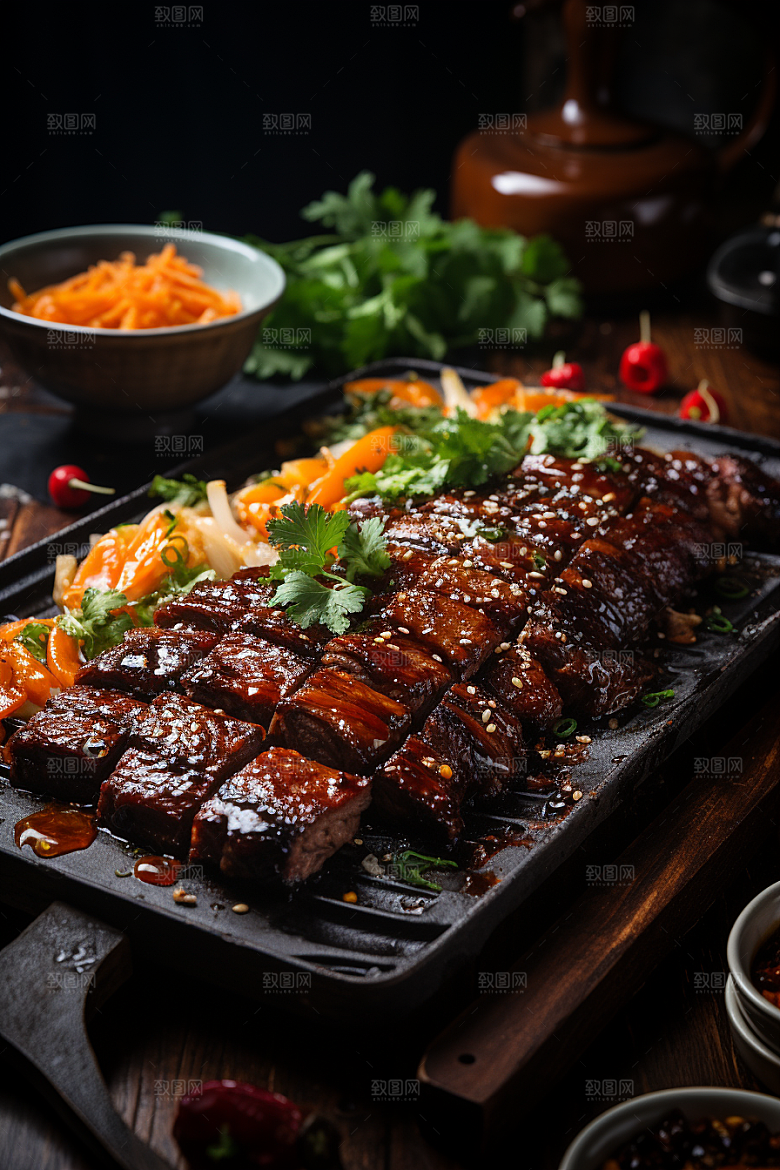 BBQ烧烤聚会美味摄影图