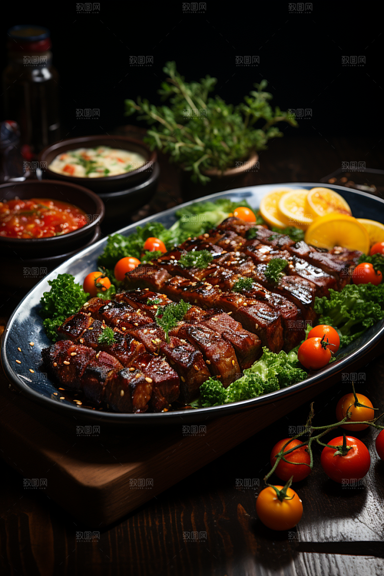BBQ烧烤聚餐广告摄影图