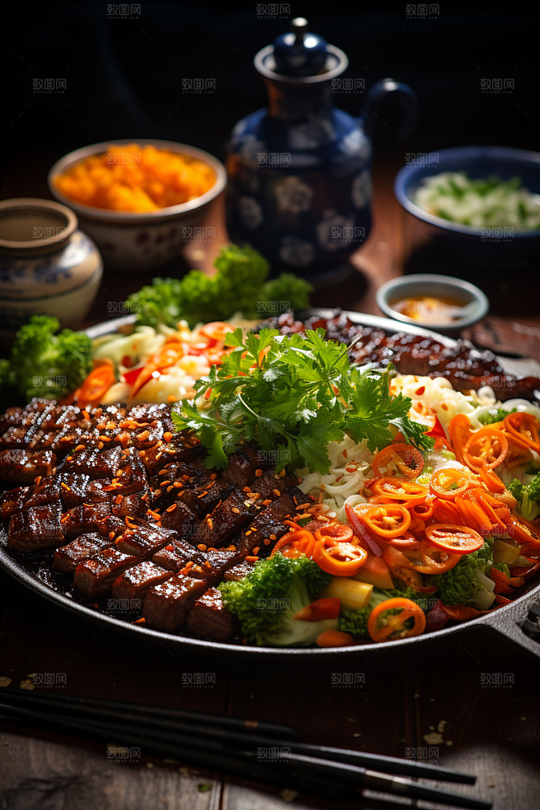 BBQ烧烤肉类高清摄影图