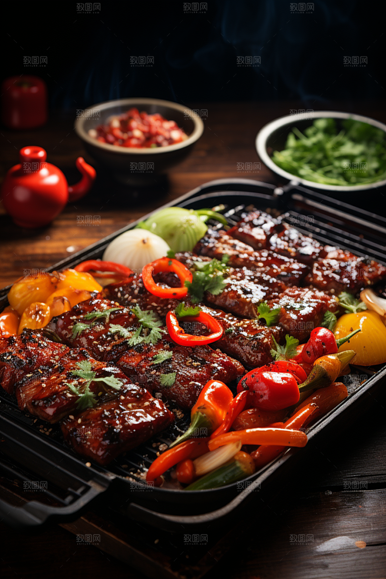 BBQ烧烤美味高清摄影图