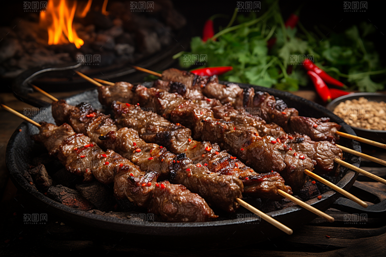 BBQ烧烤肉类高清摄影图