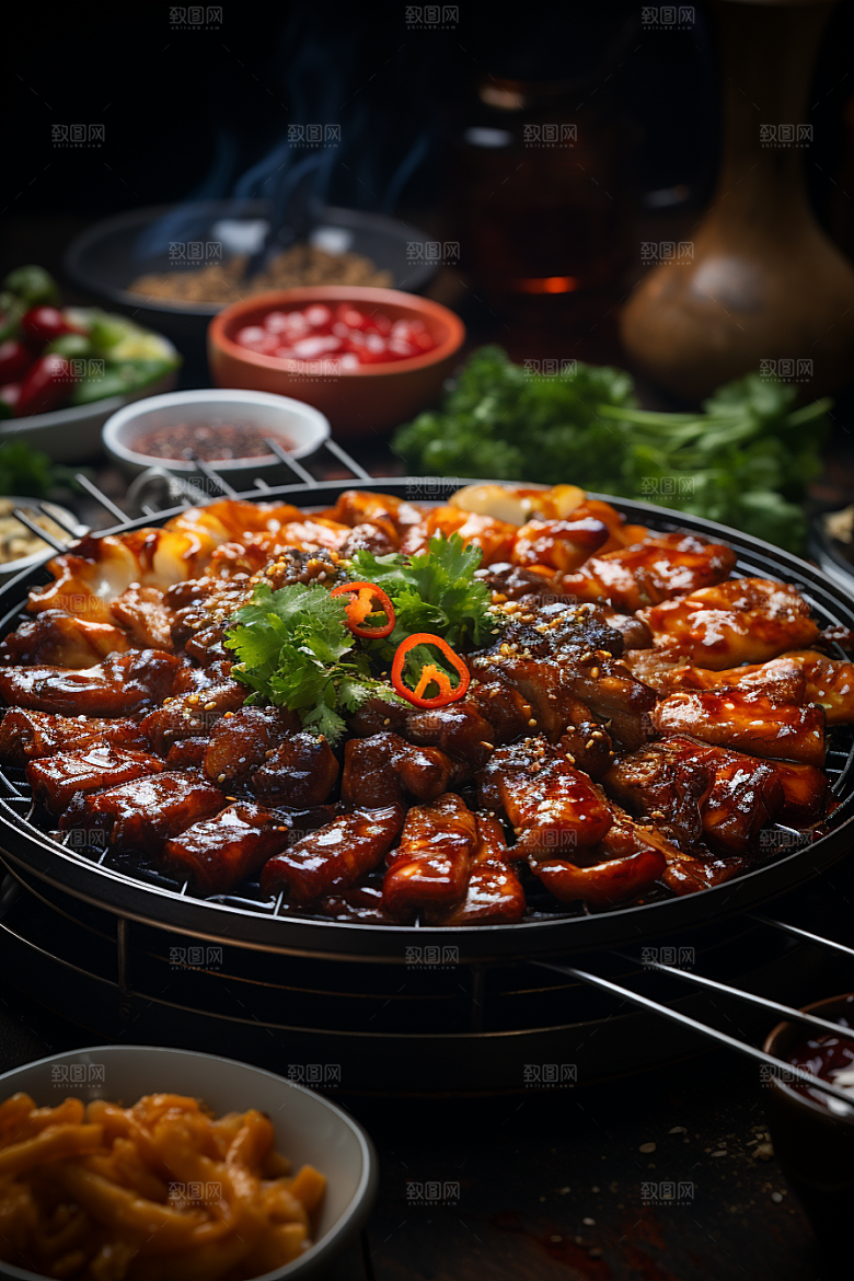 BBQ烧烤广告美味摄影图