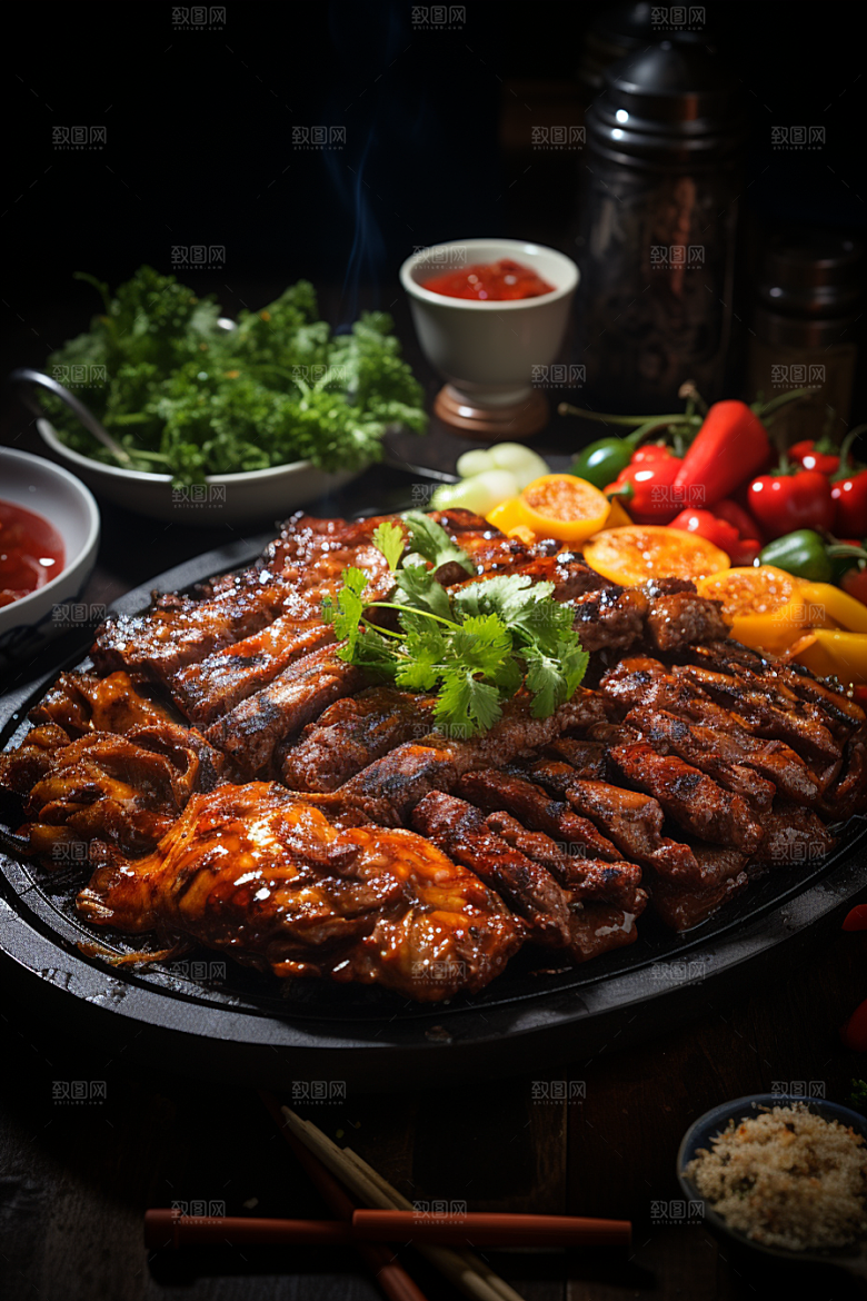BBQ烧烤聚会高清摄影图