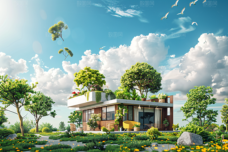 电商家居大促家具背景图