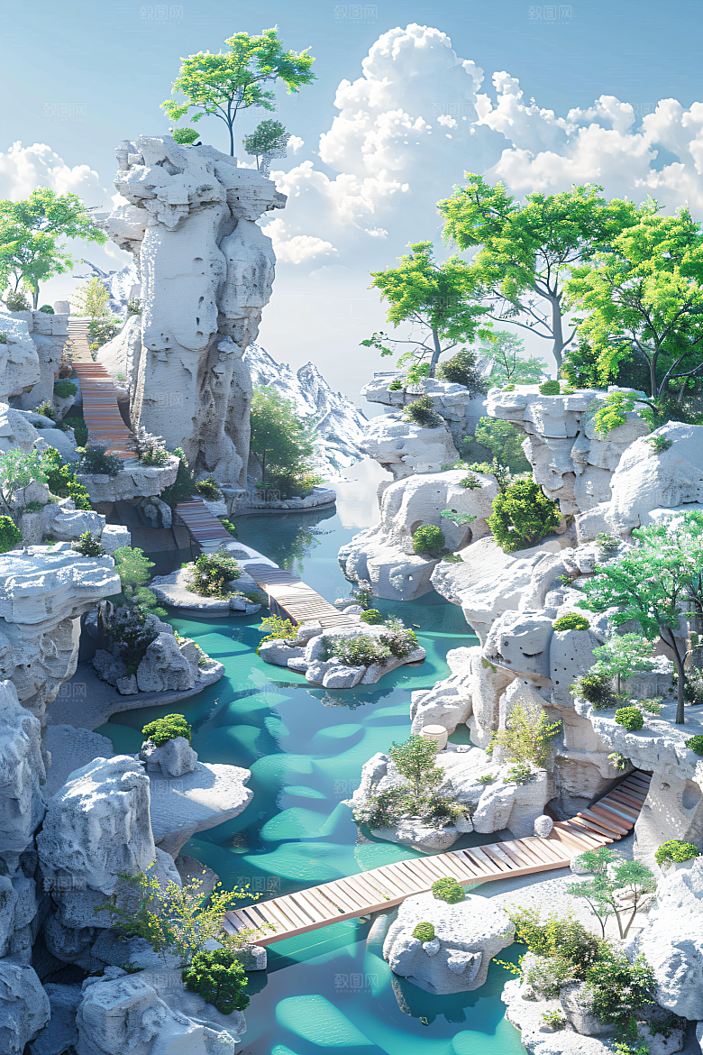 电商家居3D产品背景图
