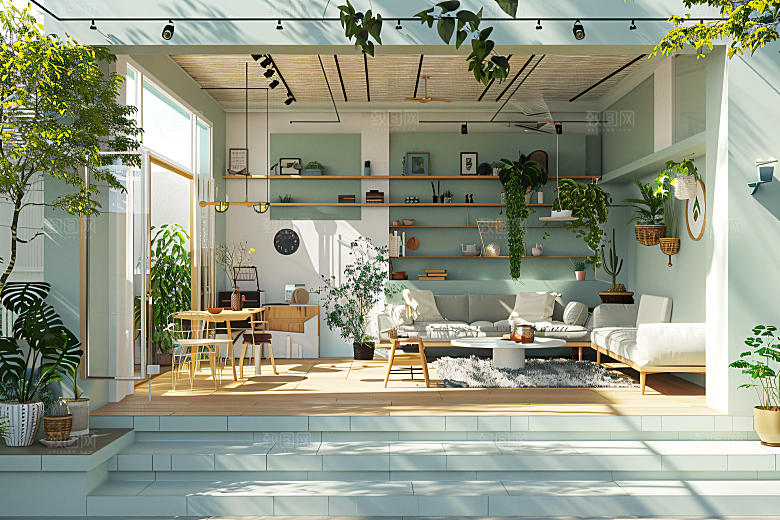 电商家居3D产品背景图