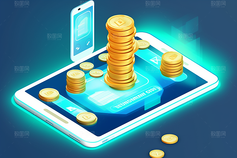 金融理财高清经济C4D模型