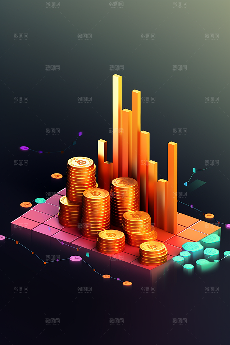 金融理财高清货币C4D模型