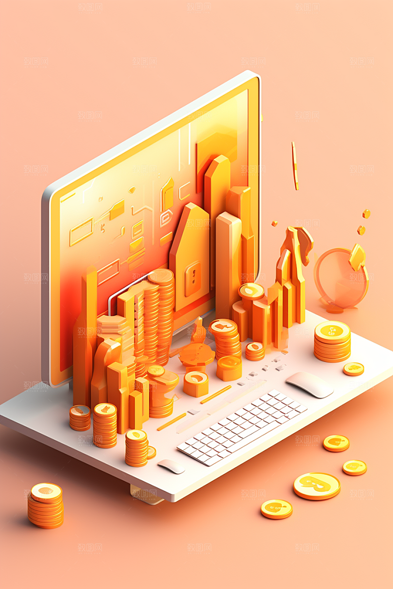 金融理财基金3DC4D模型