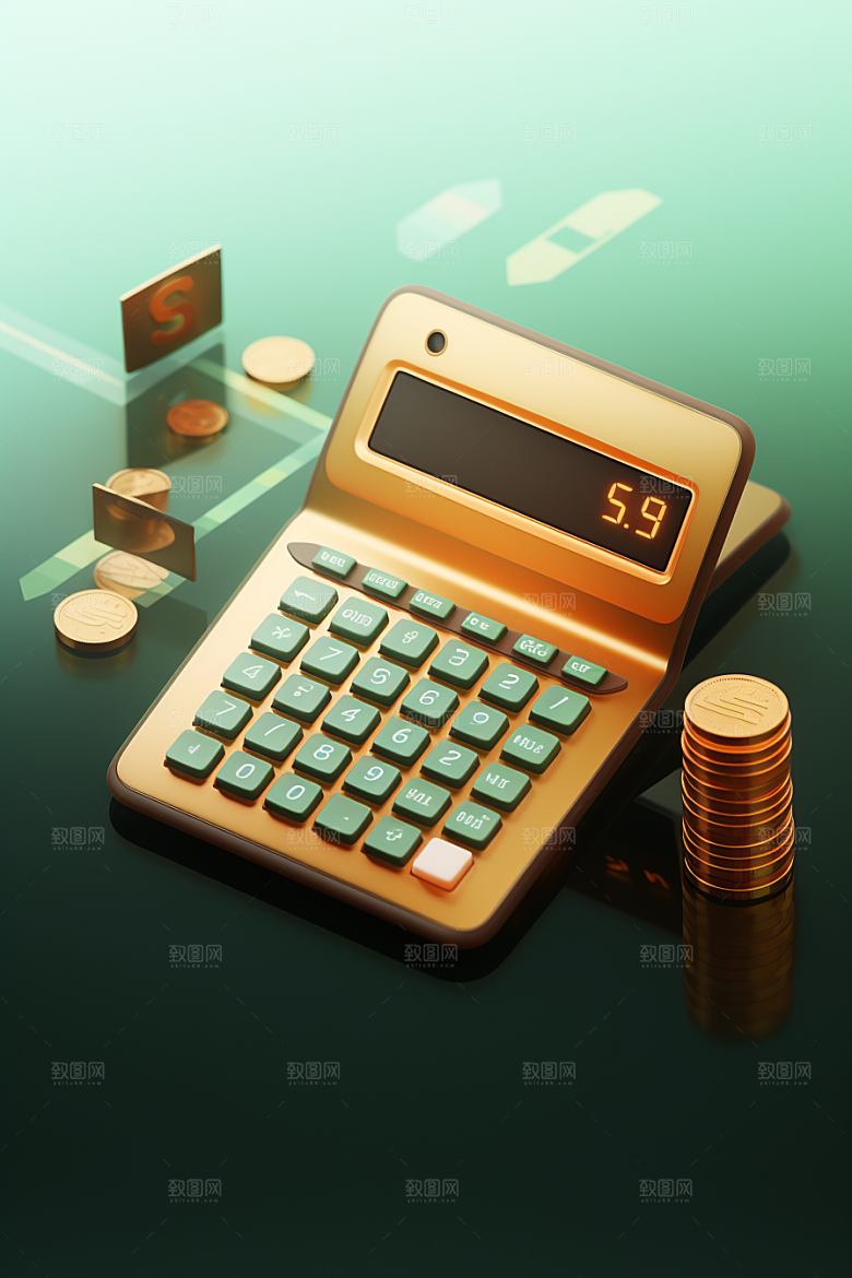 金融理财数据3DC4D模型
