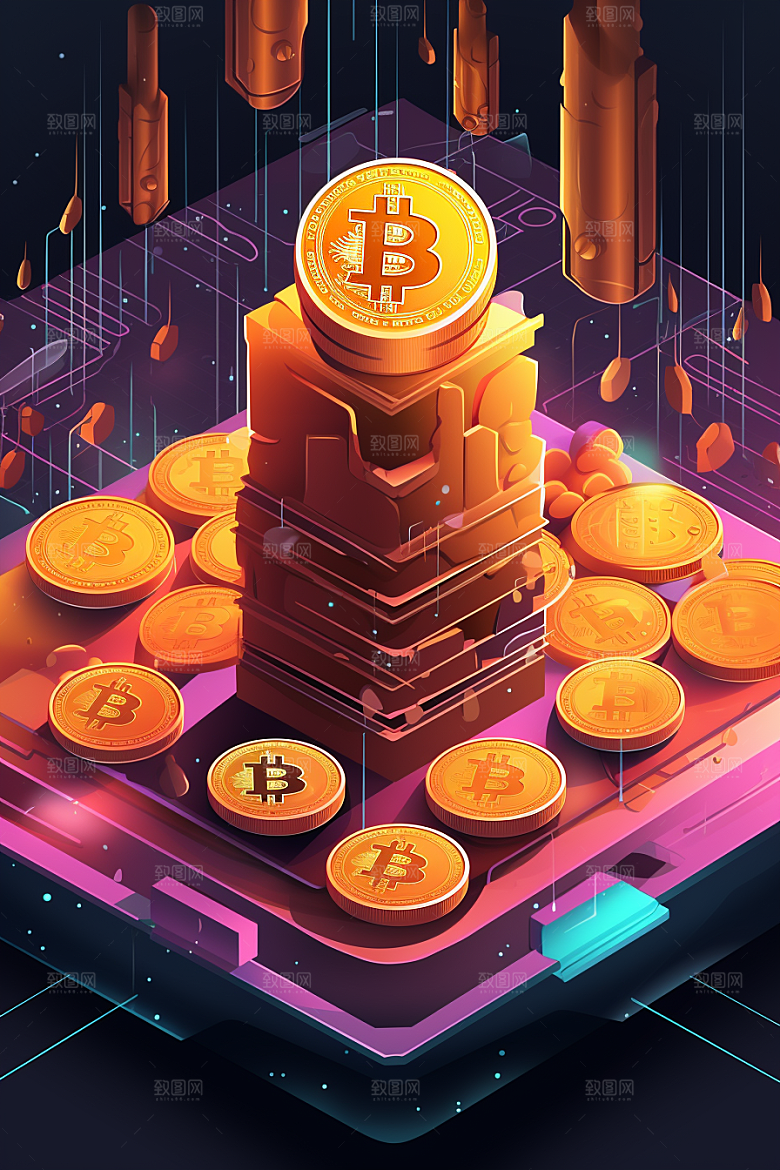 金融理财3D基金C4D模型