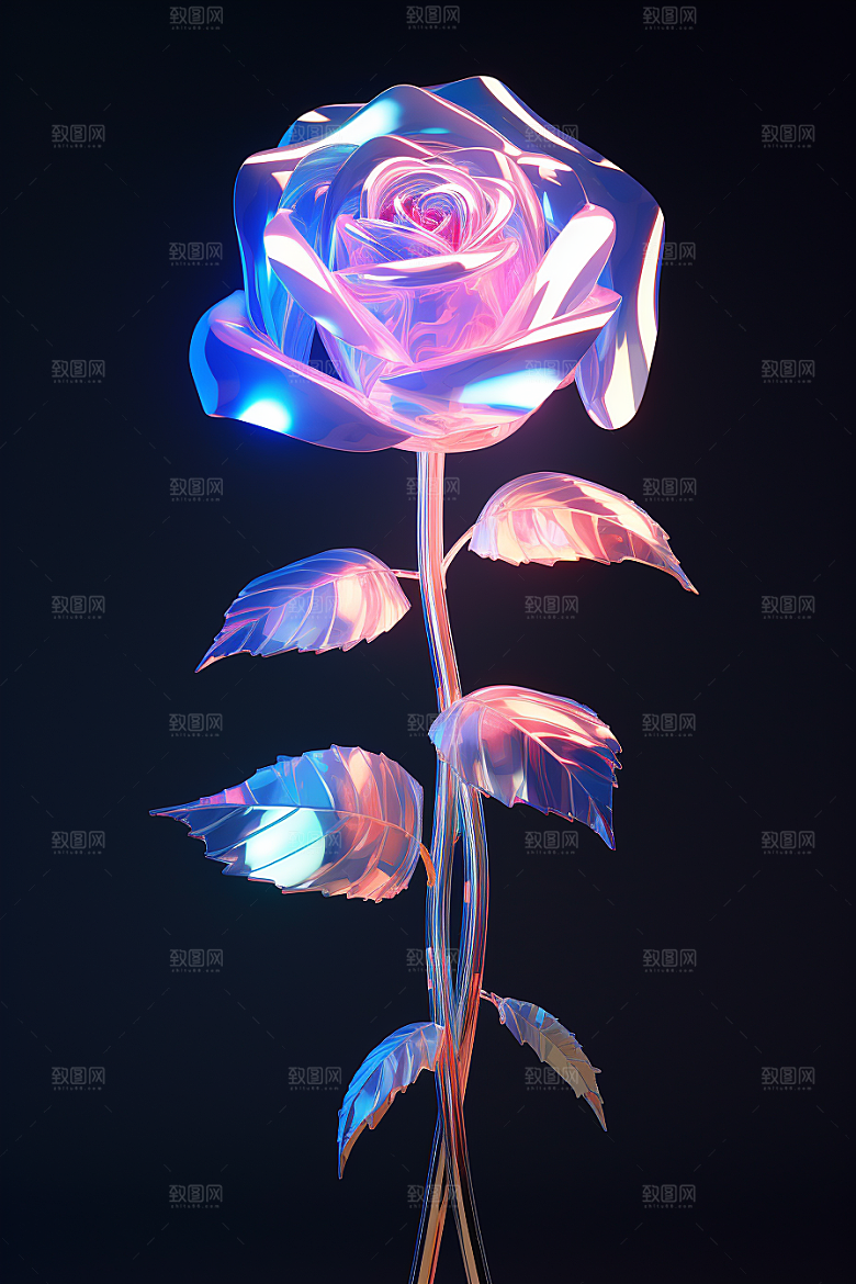 CG玫瑰浪漫唯美素材