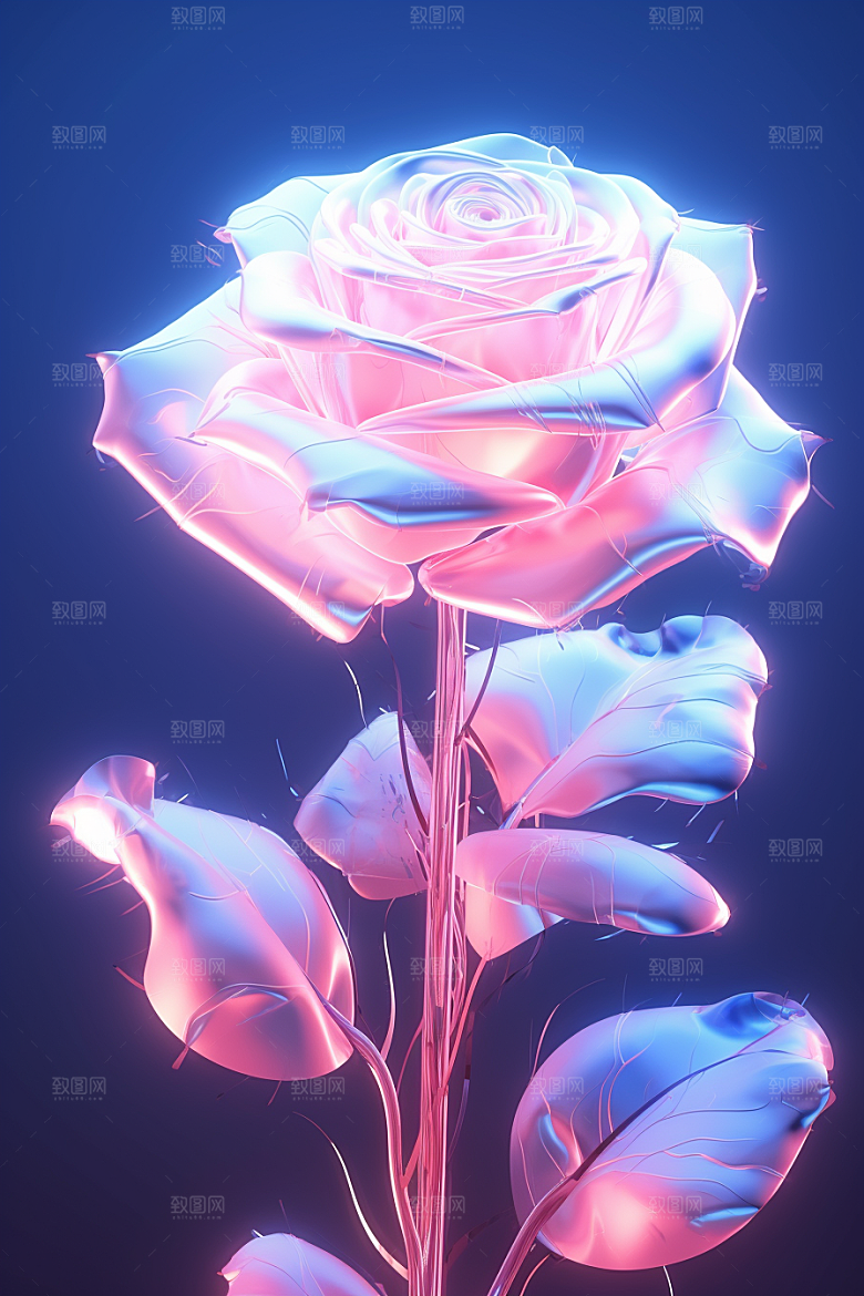 CG玫瑰唯美原画素材