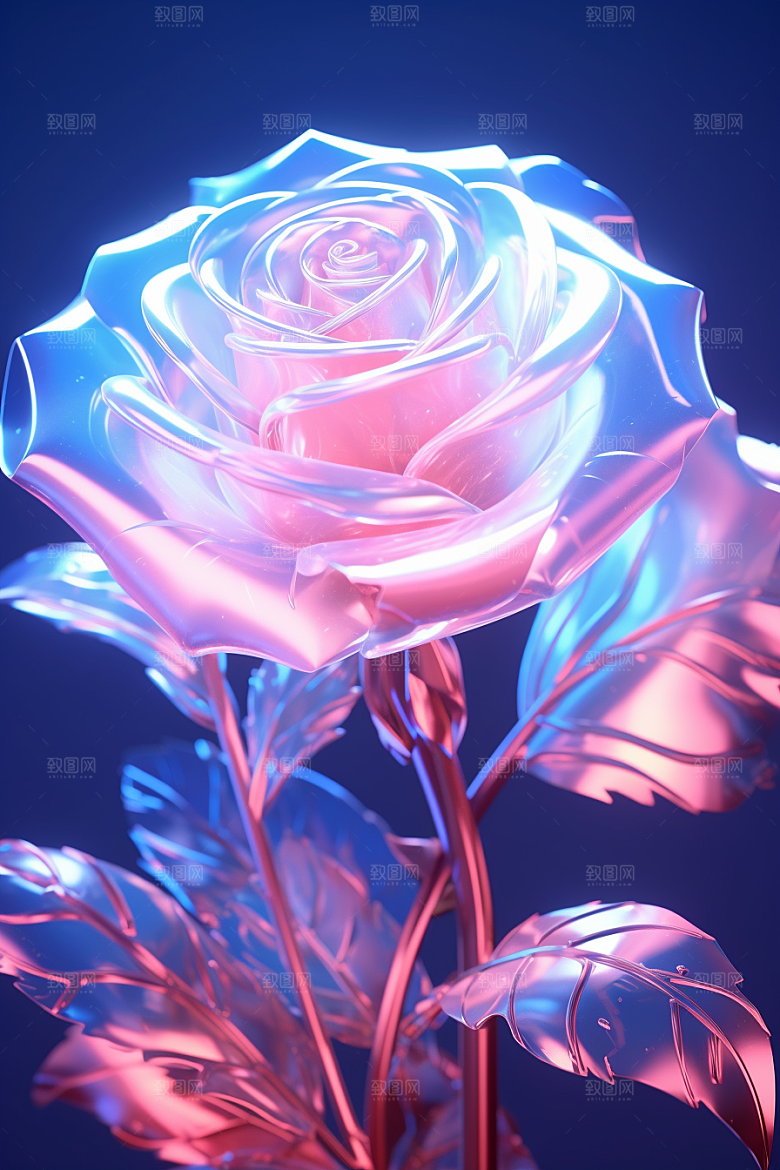 CG玫瑰原画情人节素材