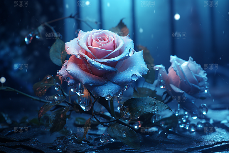 CG玫瑰唯美原画素材