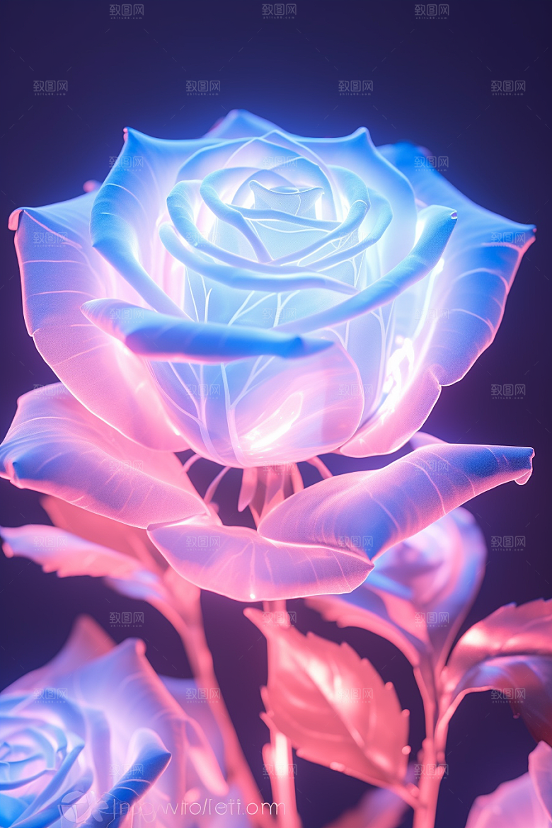 CG玫瑰视觉艺术原画素材