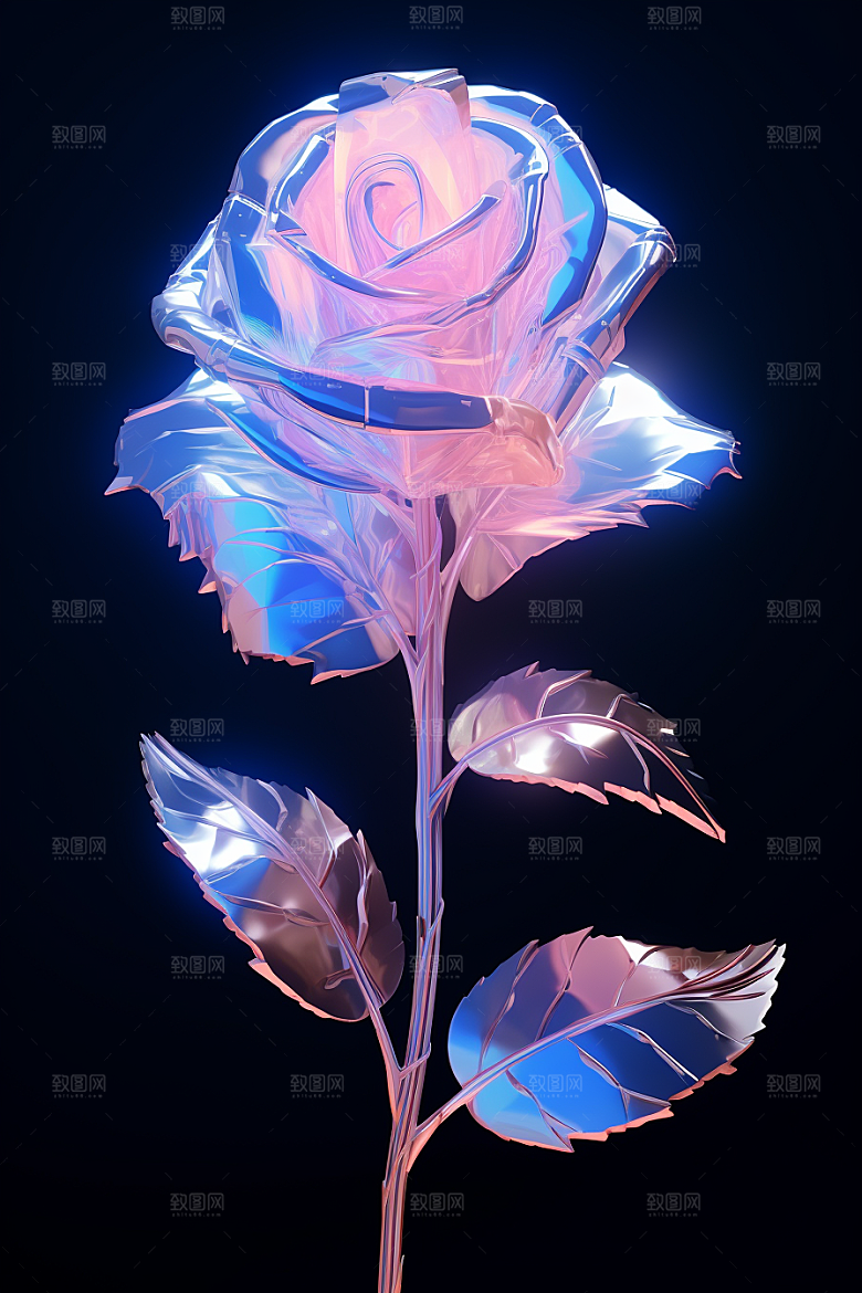 CG玫瑰原画520素材
