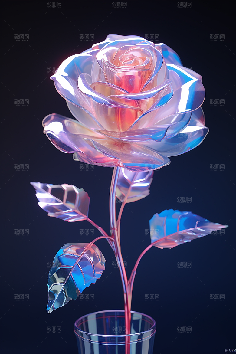 CG玫瑰高清原画素材