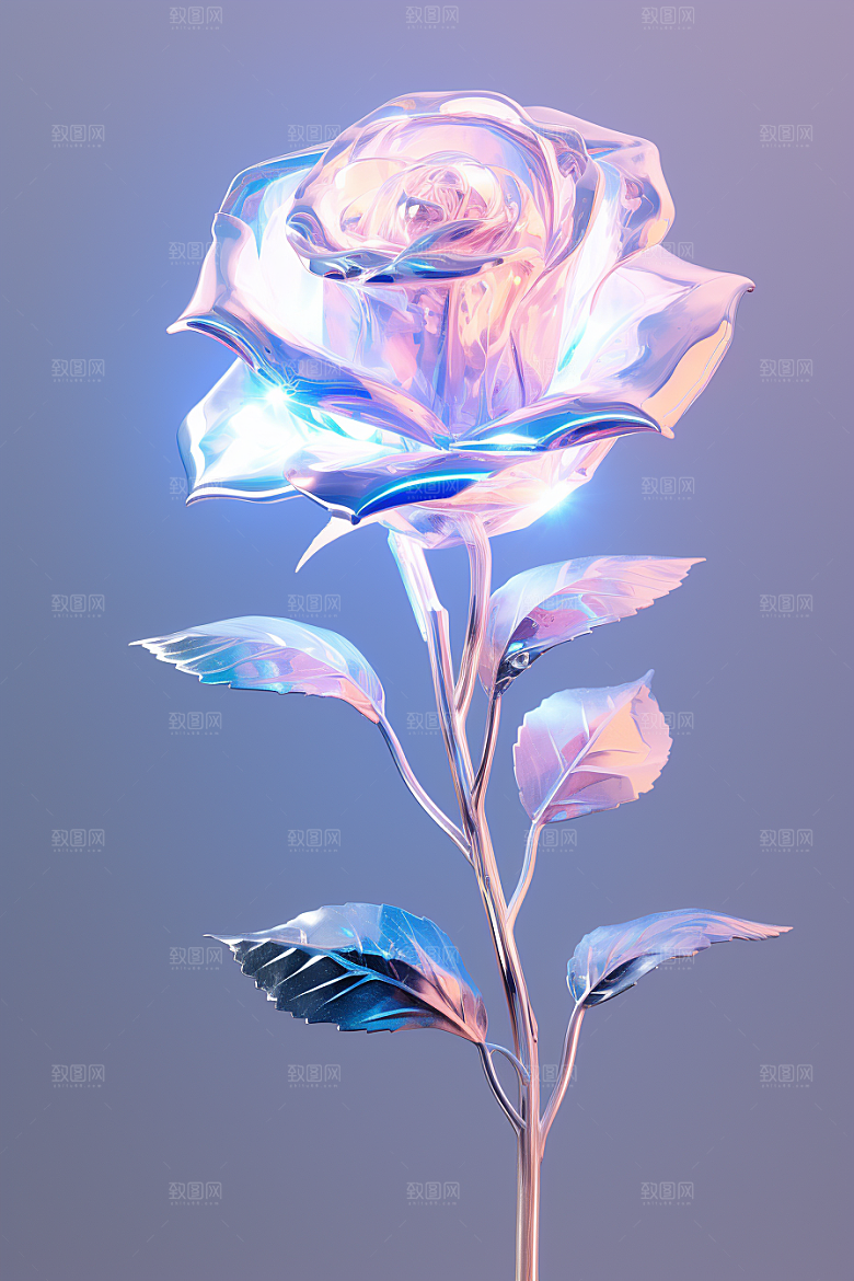 CG玫瑰高清梦幻素材