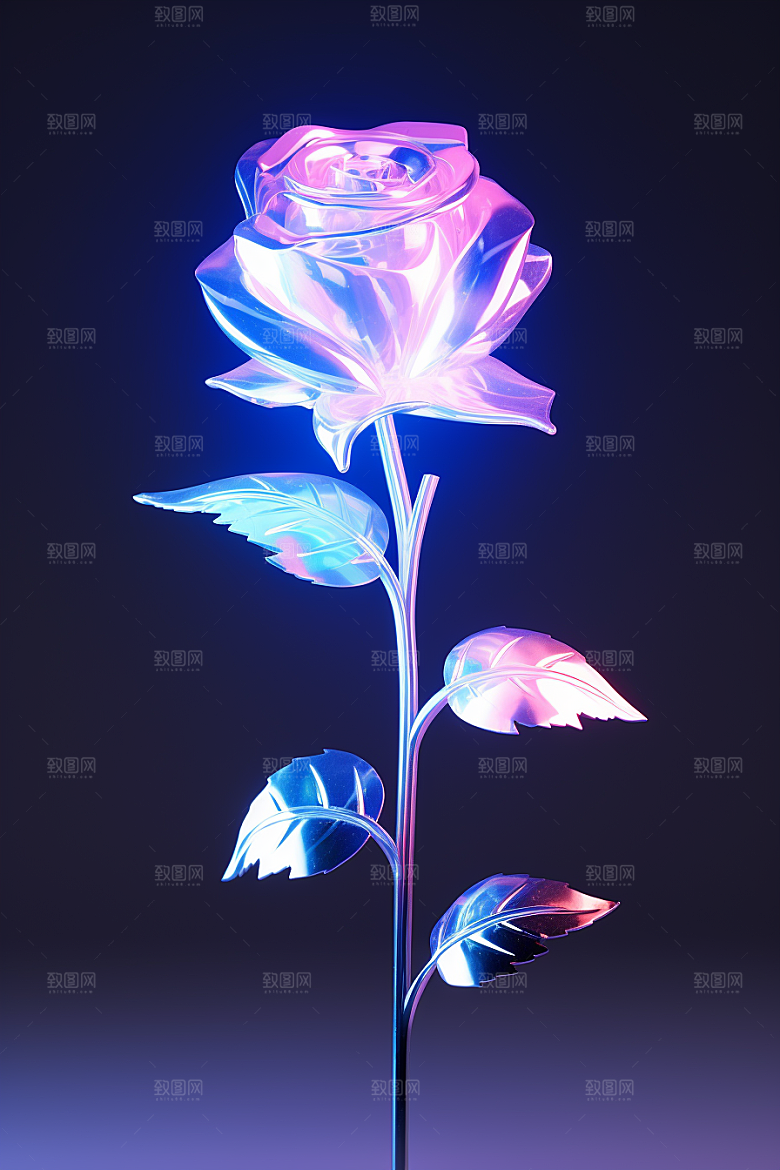 CG玫瑰浪漫原画素材