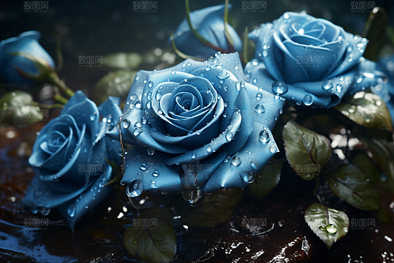 CG玫瑰唯美浪漫素材