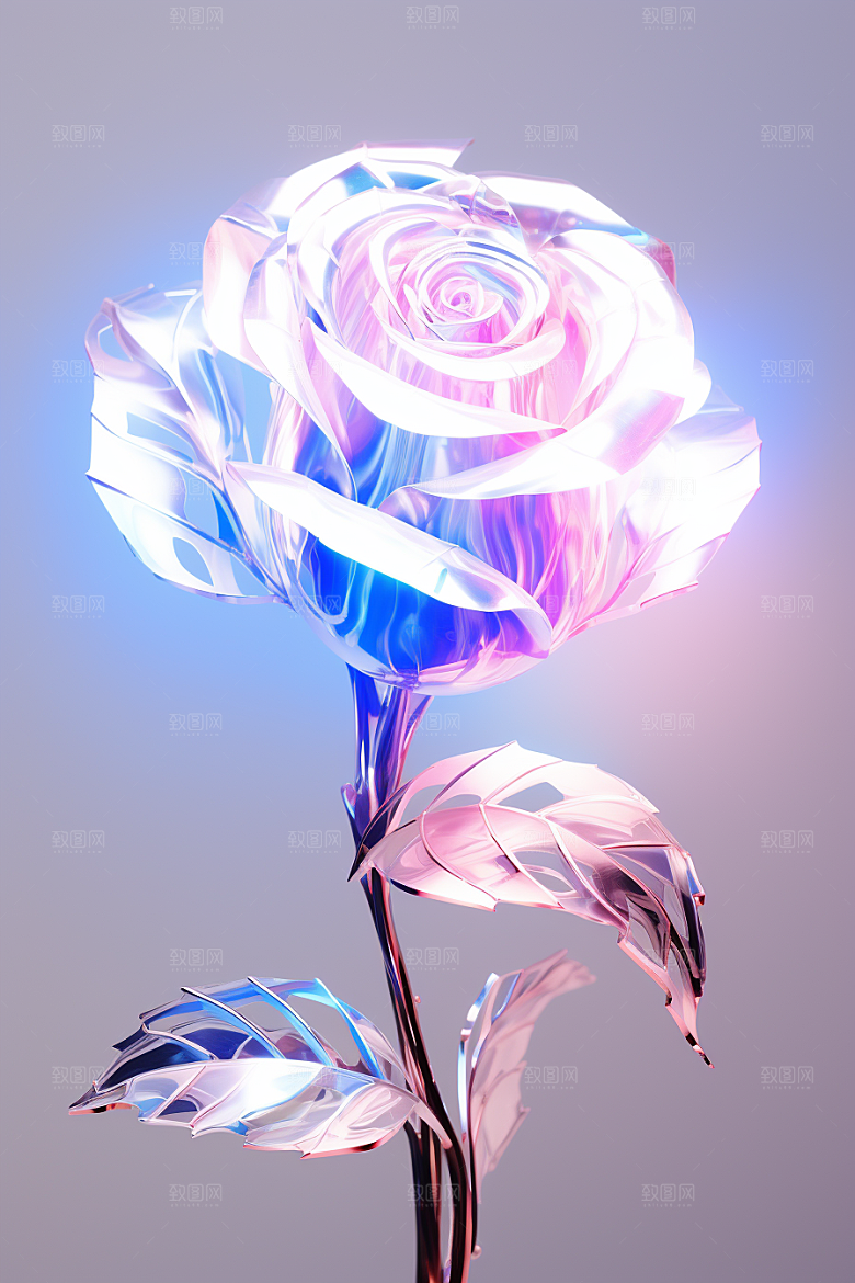 CG玫瑰原画唯美素材
