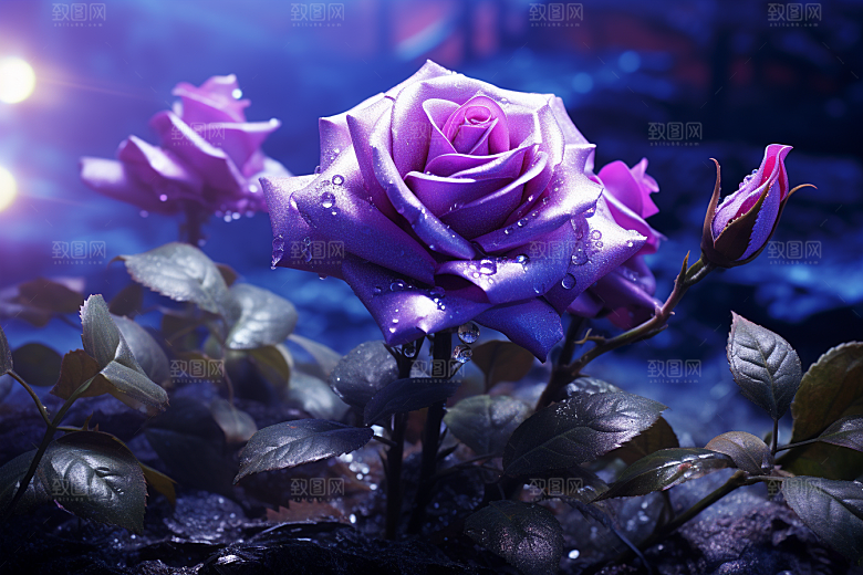 CG玫瑰情人节梦幻素材