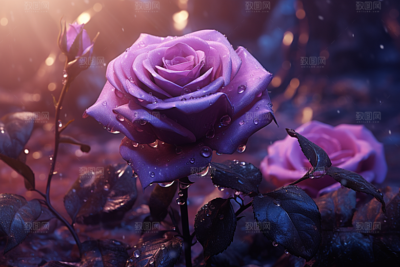 CG玫瑰视觉艺术原画素材