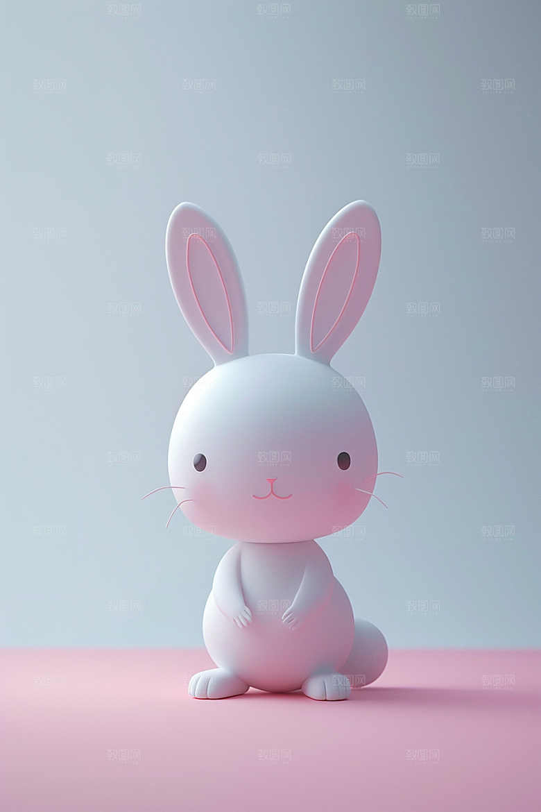 CG小兔子形象高清素材