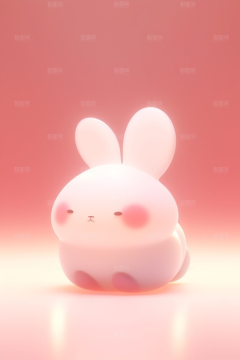 CG小兔子甜美形象素材