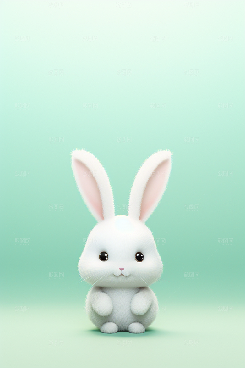 CG小兔子卡通立体素材