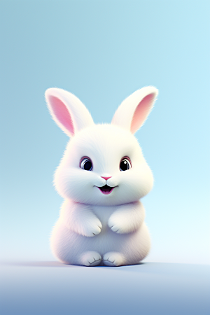 CG小兔子可爱甜美素材