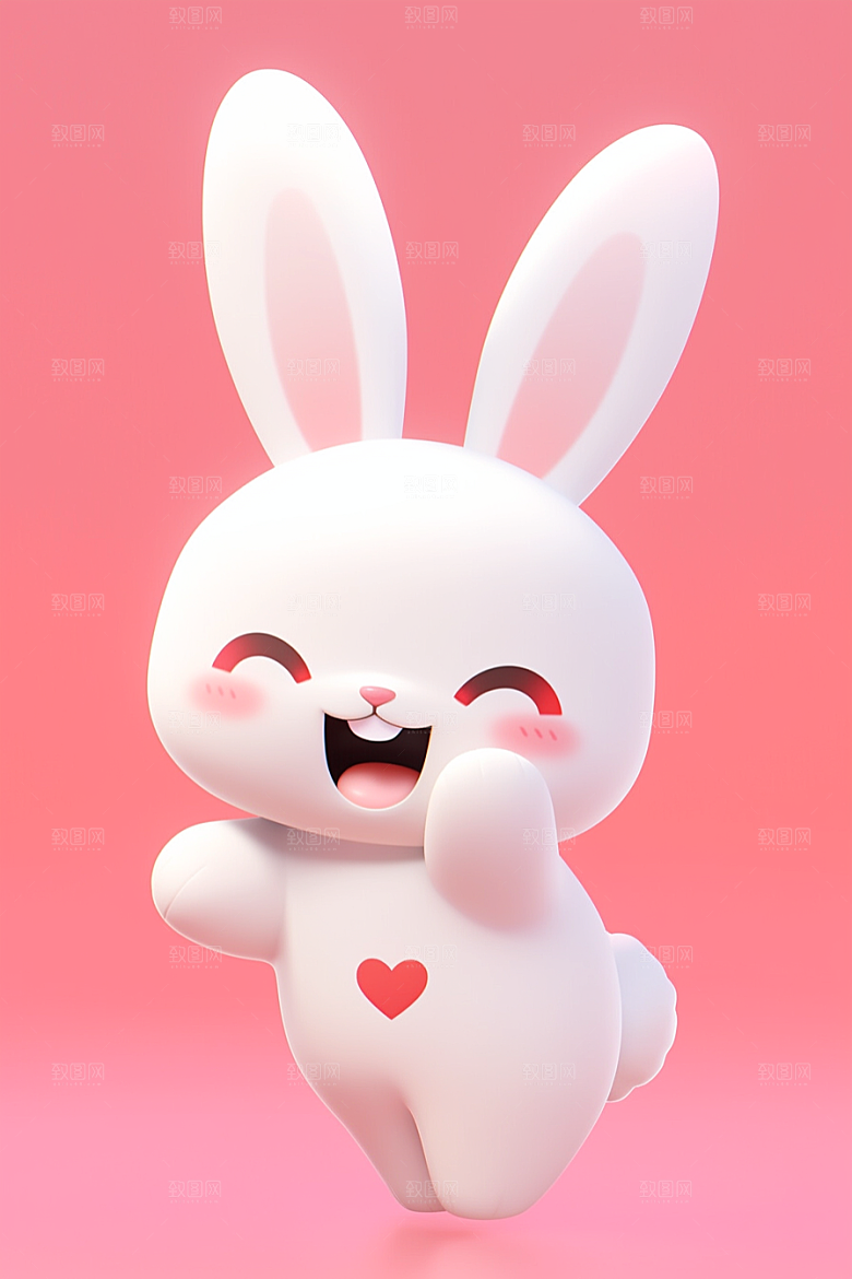 CG小兔子小动物卡通模型