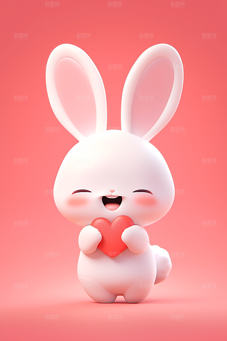 CG小兔子立体小动物模型
