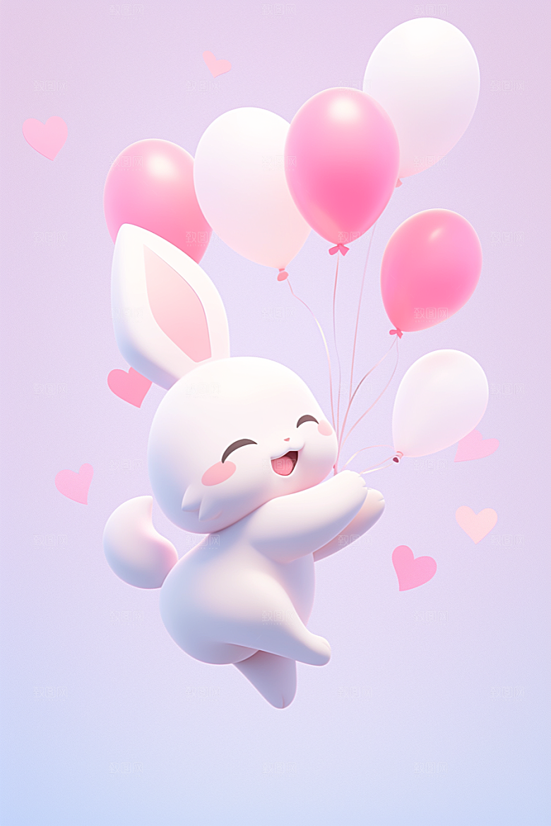 CG小兔子立体小动物模型